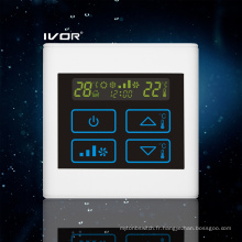 Interrupteur tactile Thermostat à 4 pièces avec cadre en plastique (SK-AC2300T-4P)